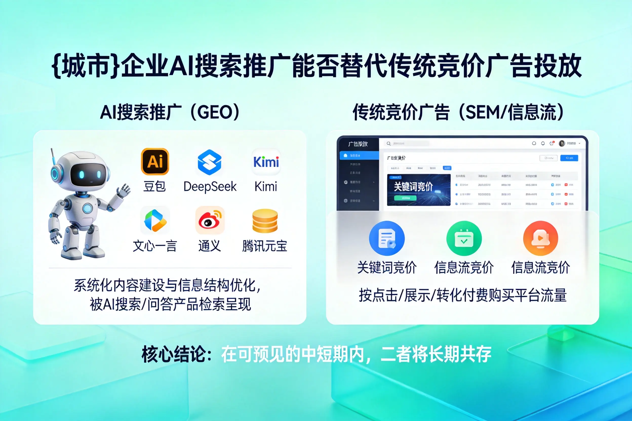 吉安企业AI搜索推广能否替代传统竞价广告投放