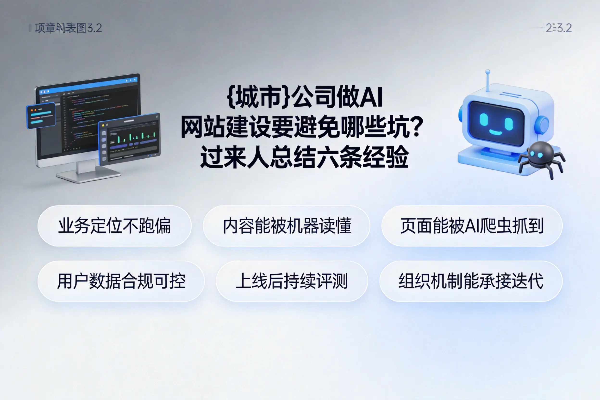 吉安公司做AI网站建设要避免哪些坑？过来人总结六条经验