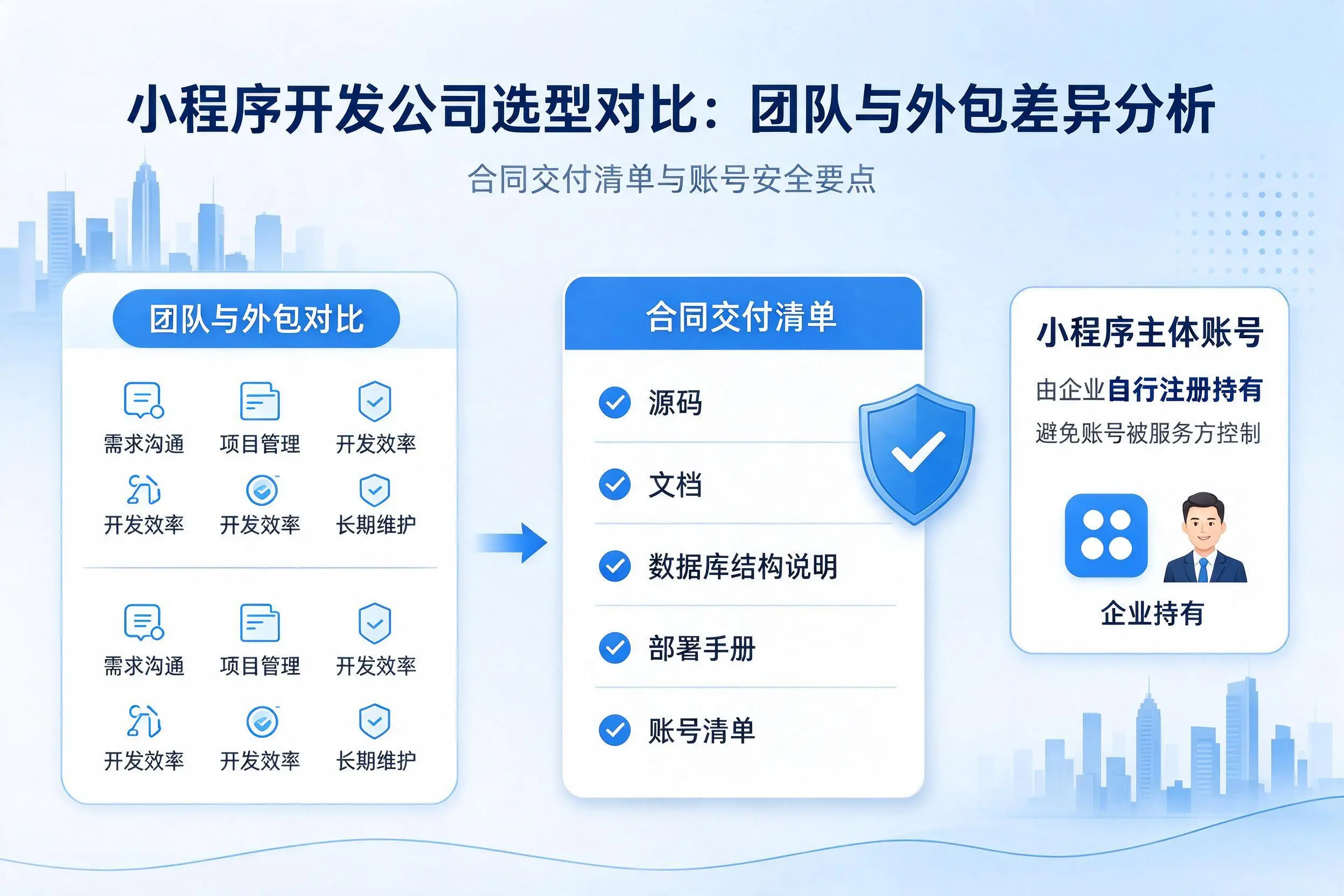 吉安小程序开发公司选型对比：团队与外包差异分析