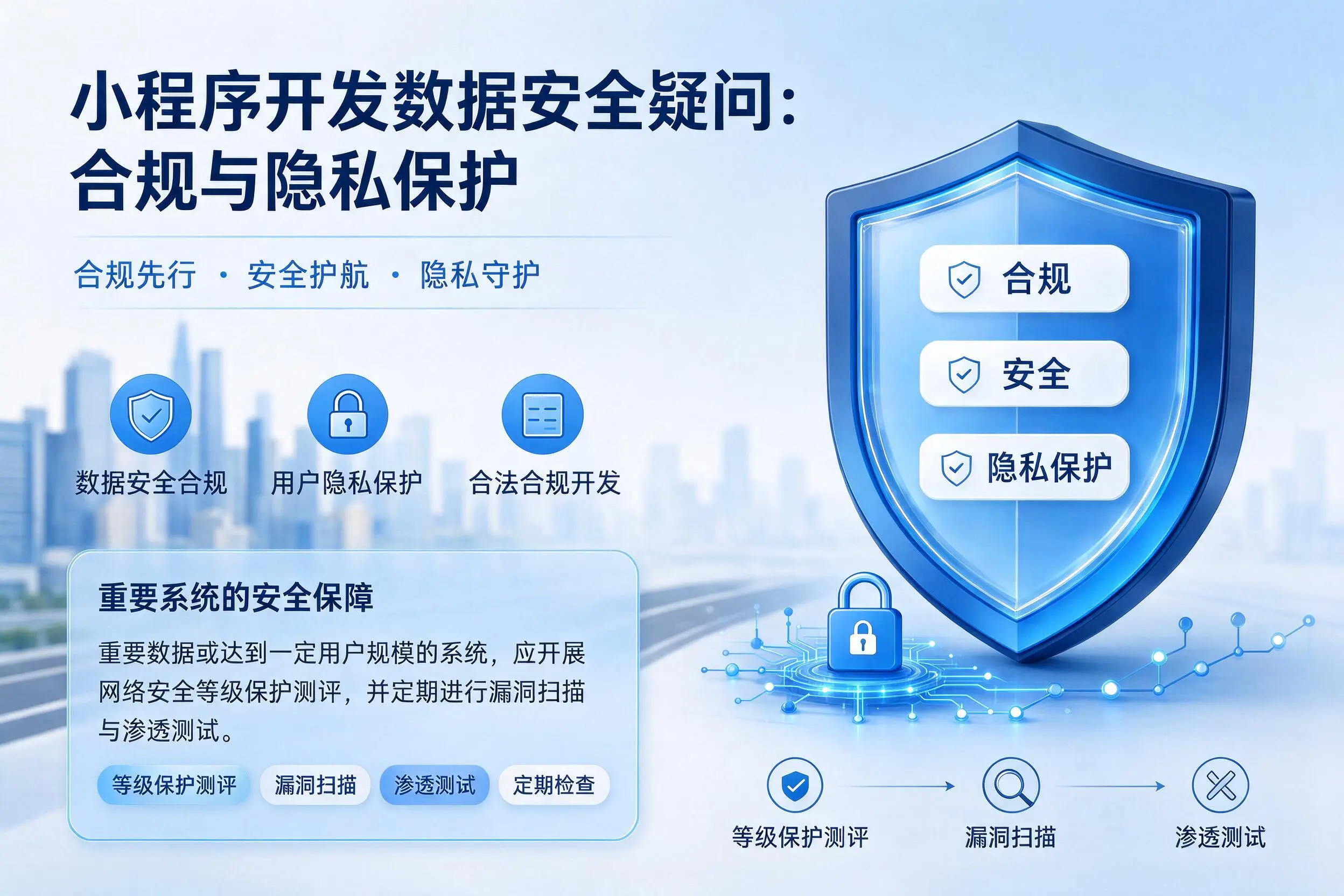 吉安小程序开发数据安全疑问：合规与隐私保护