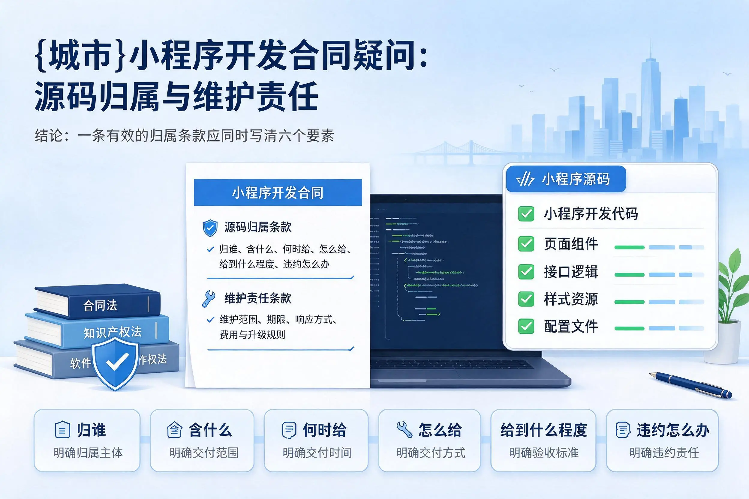 吉安小程序开发合同疑问:源码归属与维护责任