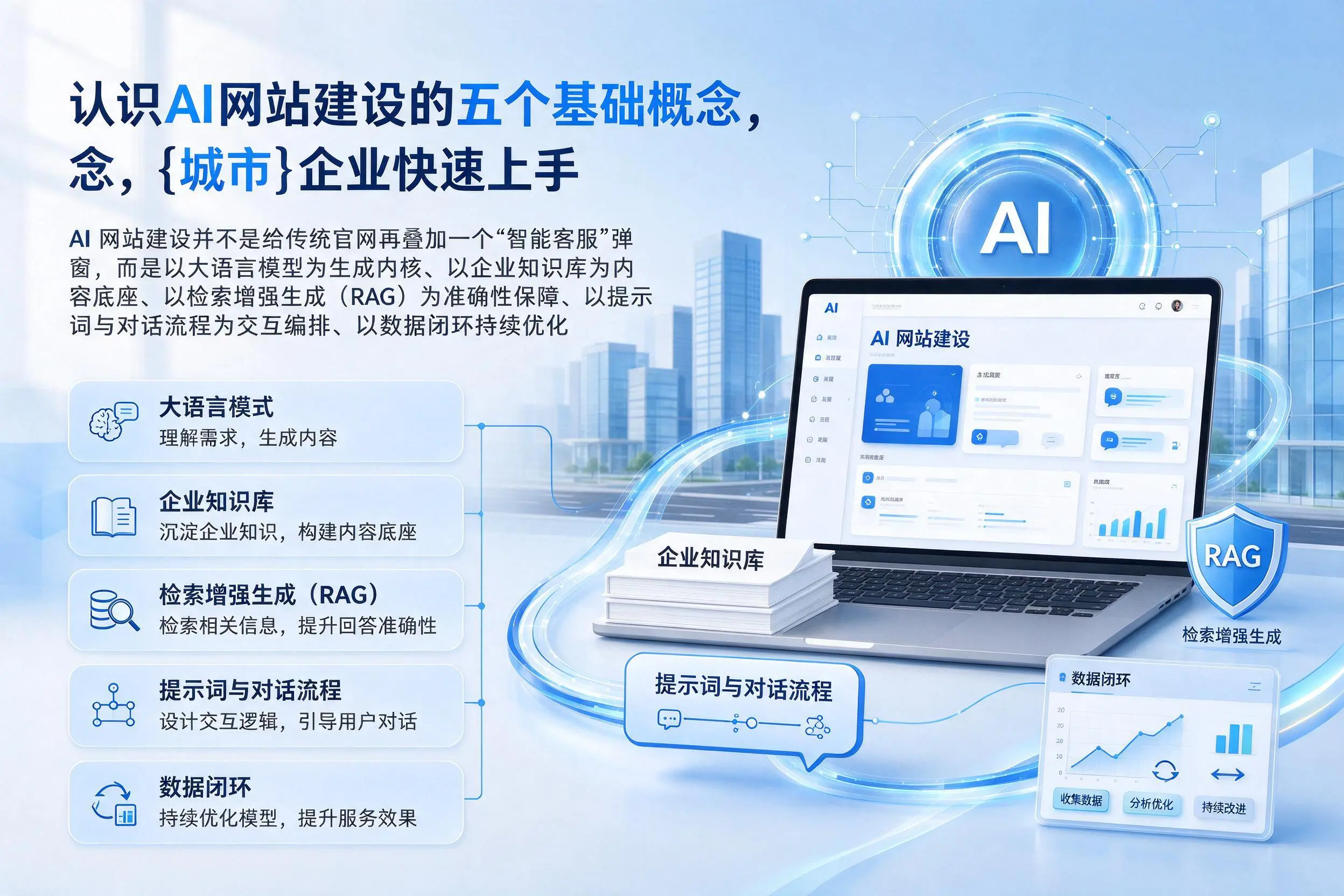 认识AI网站建设的五个基础概念，吉安企业快速上手