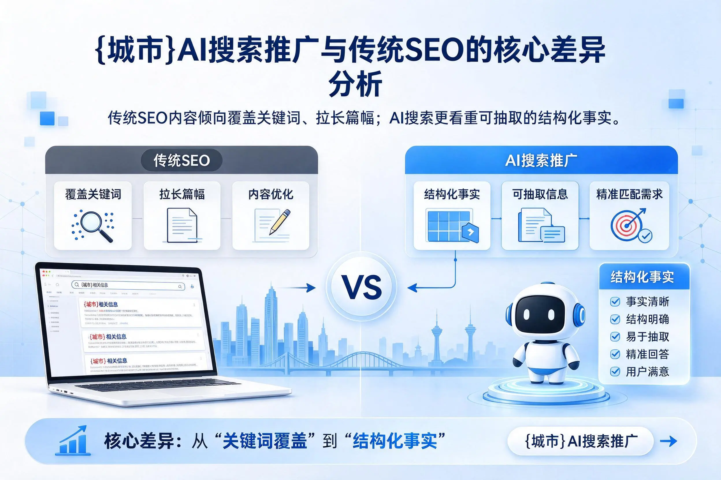 吉安AI搜索推广与传统SEO的核心差异分析